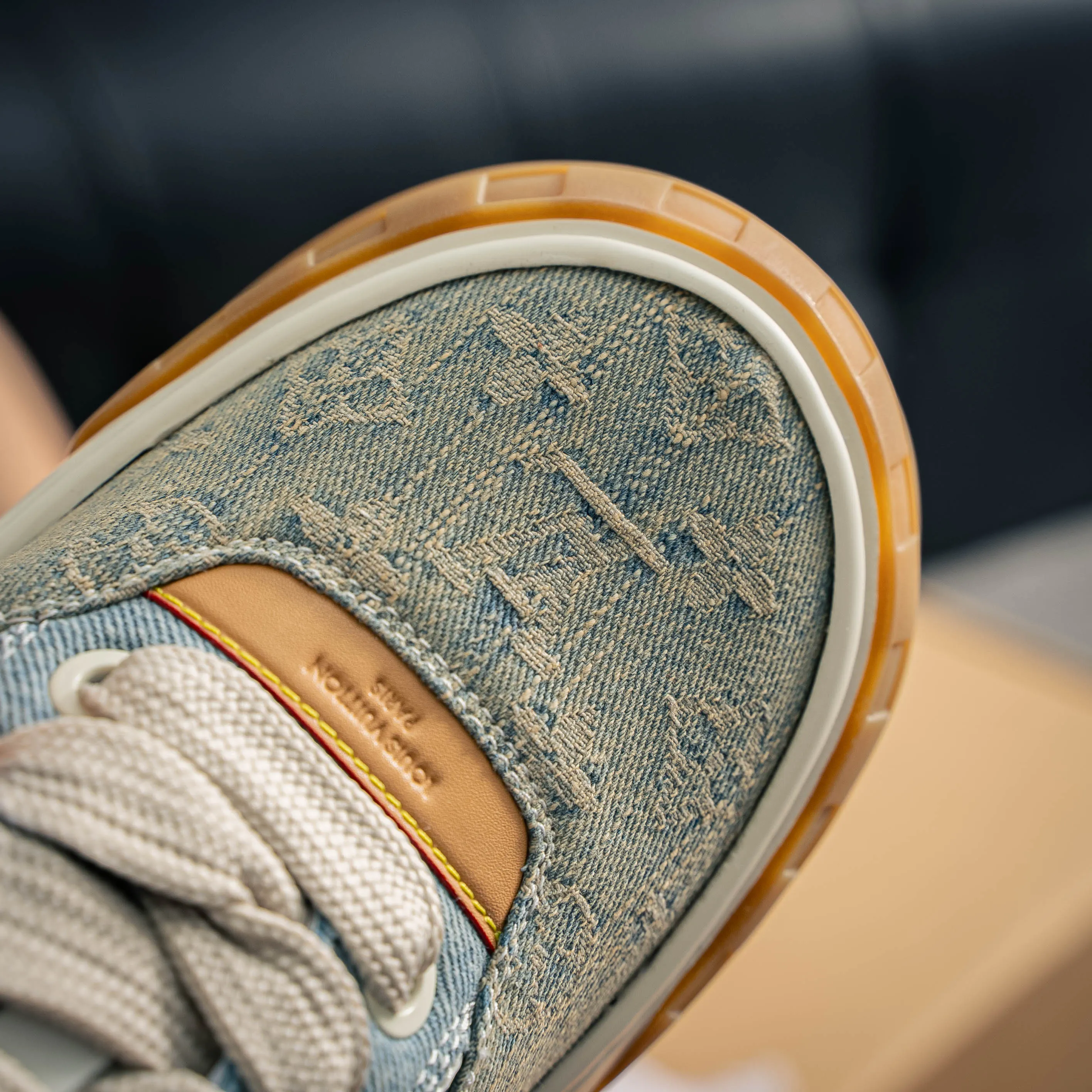 LV tilted ， Shoes，Sneakers， Shoes，Skate Shoes~~ Sneakers， LV Shoes ， Cushioning TPU Vuitton ，